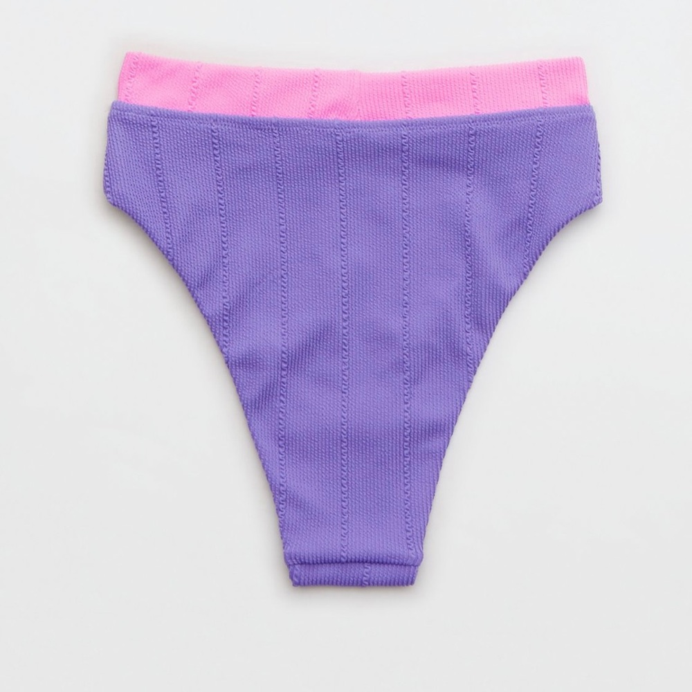 Aerie Crinkle High Cut Cheeky Bikini